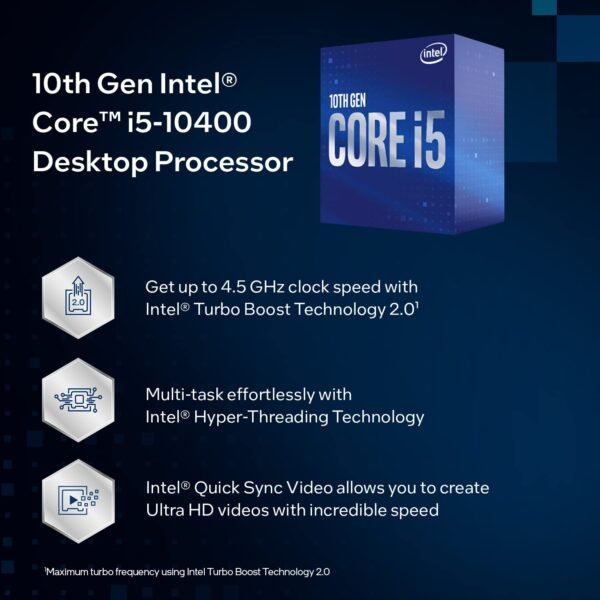 Intel Core i5 10400 6 Cores 4.30 GHz 12 MB Cache - Image 4