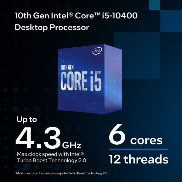 Intel Core i5 10400 6 Cores 4.30 GHz 12 MB Cache - Image 3